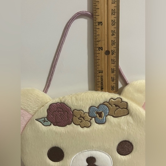 Korilakkuma Chairoikoguma Plush Wall Hanging with Pocket - Picture 9 of 9